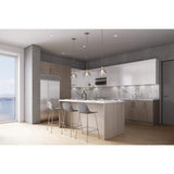 Cambridge Quick Assemble Modern Style, Grey Nordic 9 x 42 in. Wall Kitchen Cabinet (9 in. W x 12 D x 42 in. H)