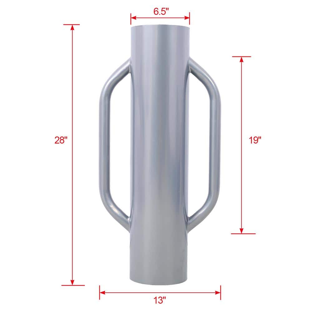 Tatayosi 37 lbs. Metal Fence Post Driver with Handle, Heavy-Duty T Post Pounder Rammer for Installing Fence Gatepost