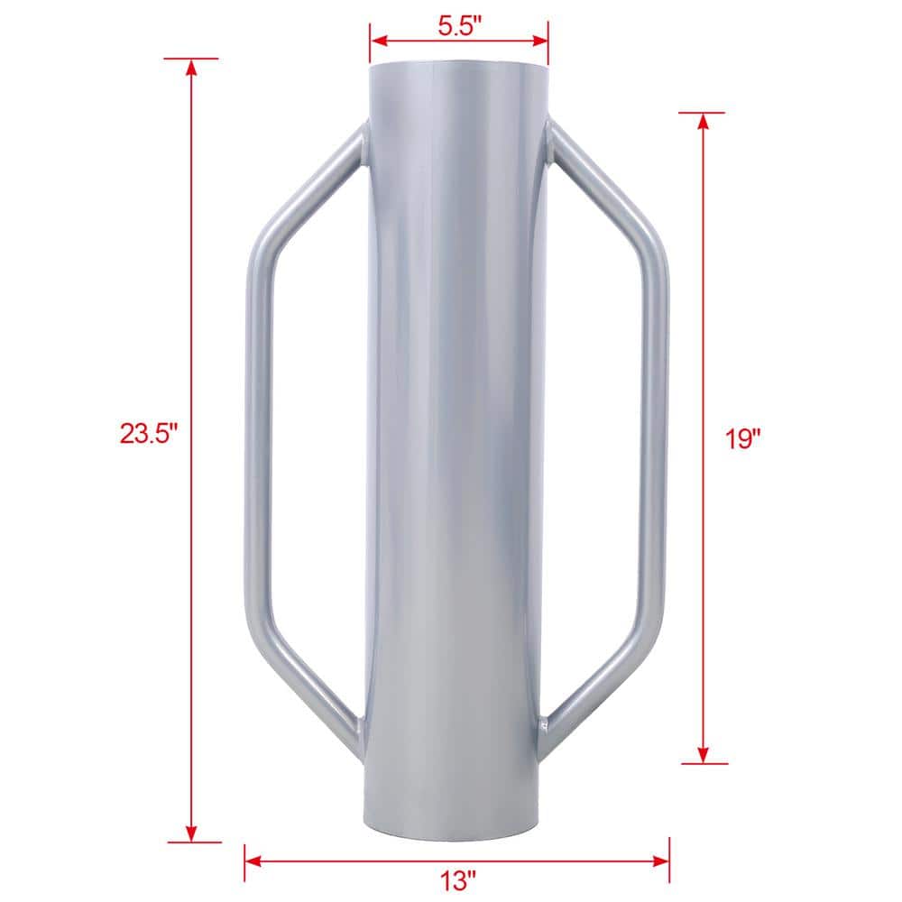 Tatayosi 30 lbs. Metal Fence Post Driver with Handle, Heavy-Duty T Post Pounder Rammer for Installing Fence Gatepost