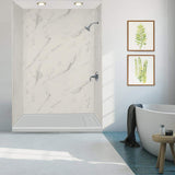 Transolid Linear 30 in. x 60 in. Single-Threshold Shower Base with Right Drain in Grey