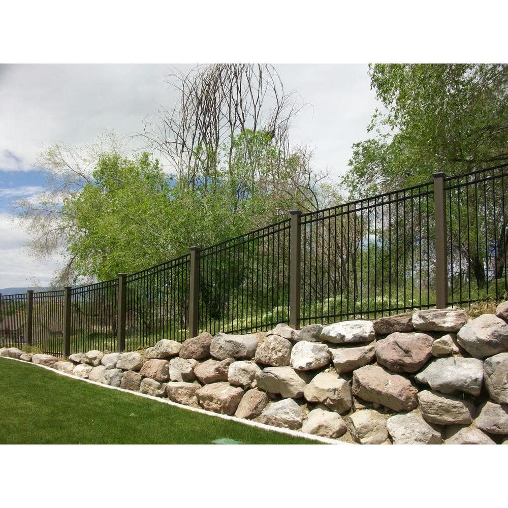 Trex Seclusions 5 in. x 5 in. x 8 ft. Winchester Grey Wood-Plastic Composite Fence Post with Crown Post Cap