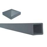 Trex Seclusions 5 in. x 5 in. x 8 ft. Winchester Grey Wood-Plastic Composite Fence Post with Crown Post Cap