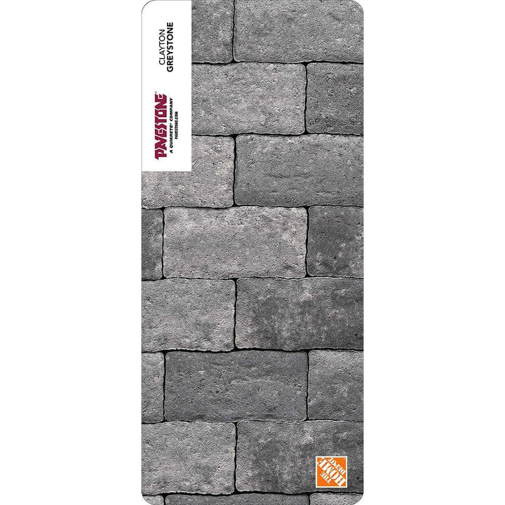Pavestone Paper Sample Only of Clayton 3.5 in. W x 7 in. L x 1.77 in. H Greystone Concrete Paver (1-Piece)