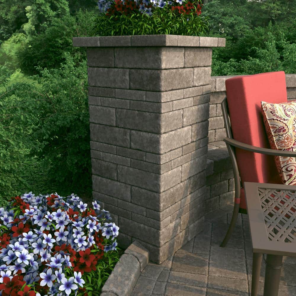 Pavestone RumbleStone Square 7 in. x 7 in. x 1.75 in. Greystone Concrete Paver (288 Pcs. / 98 Sq. ft. / Pallet)