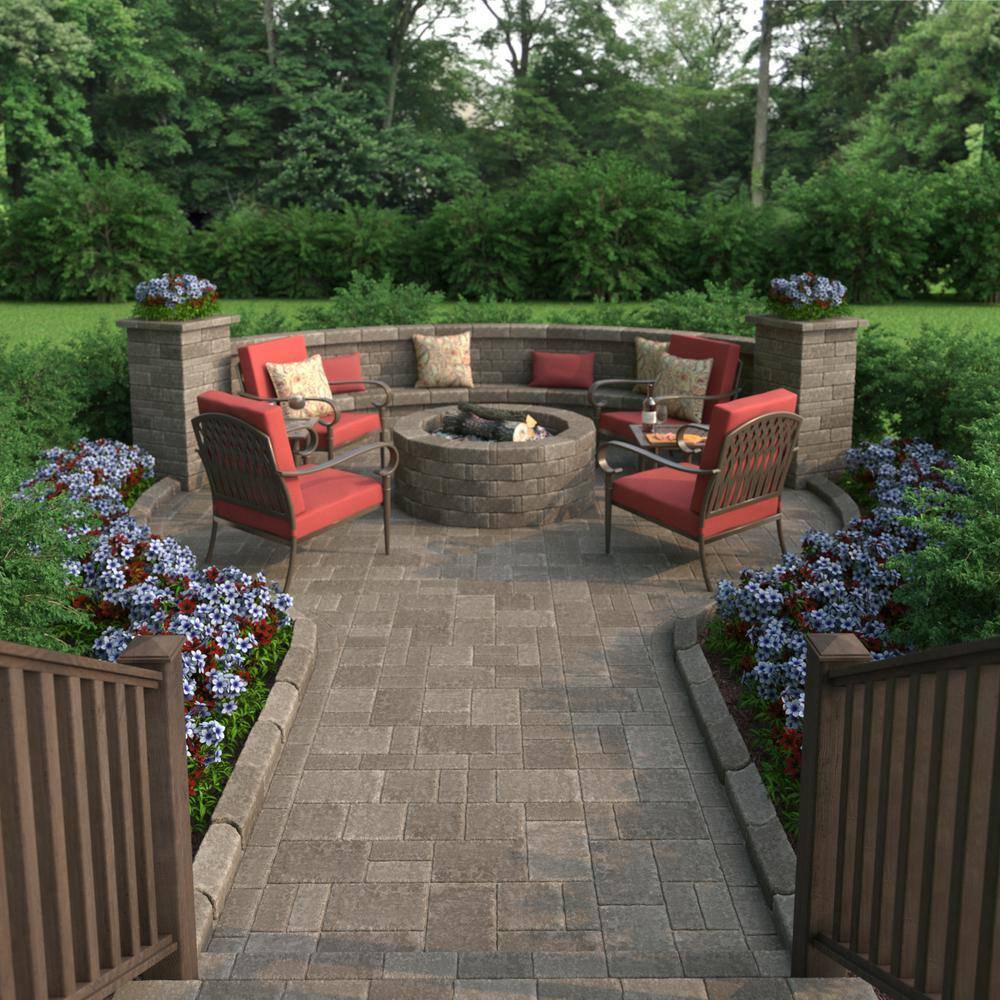 Pavestone Paper Sample Only of RumbleStone 3.5 in. x 7 in. Greystone Concrete Mini Wall Block (1-Piece)
