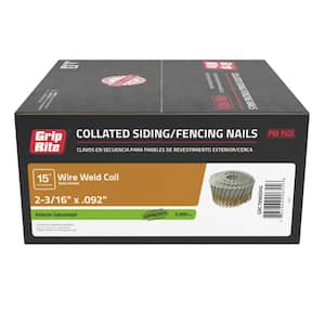 Grip-Rite 15 Degree Wire Weld Siding & Fencing Nails Hot Dipped 2" x .092 3M/Box