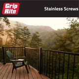 Grip-Rite #10 x 3 in. 305 Stainless Steel Star Drive Bugle Head Coarse Thread Deck Screws 1 lb. Box