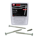 Grip-Rite #10 x 3 in. 305 Stainless Steel Star Drive Bugle Head Coarse Thread Deck Screws 1 lb. Box