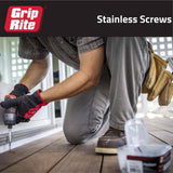 Grip-Rite #10 x 3 in. 305 Stainless Steel Star Drive Bugle Head Coarse Thread Deck Screws 1 lb. Box