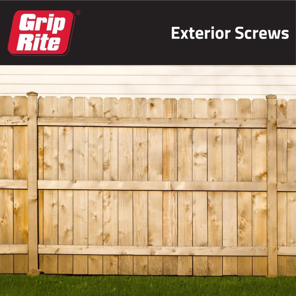 Grip-Rite #10 x 3-1/2 in. #2 Phillips Bugle Head Coarse Thread Coated Exterior Screws 1lb. Box