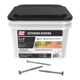 Grip-Rite #9 x 3 in. #2 Phillips Bugle Head Coarse Thread Coated Exterior Screws 25 lb. Box