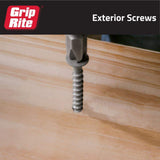 Grip-Rite #9 x 3 in. #2 Phillips Bugle Head Coarse Thread Sharp Point Coated Exterior Screw 1 lb. Box