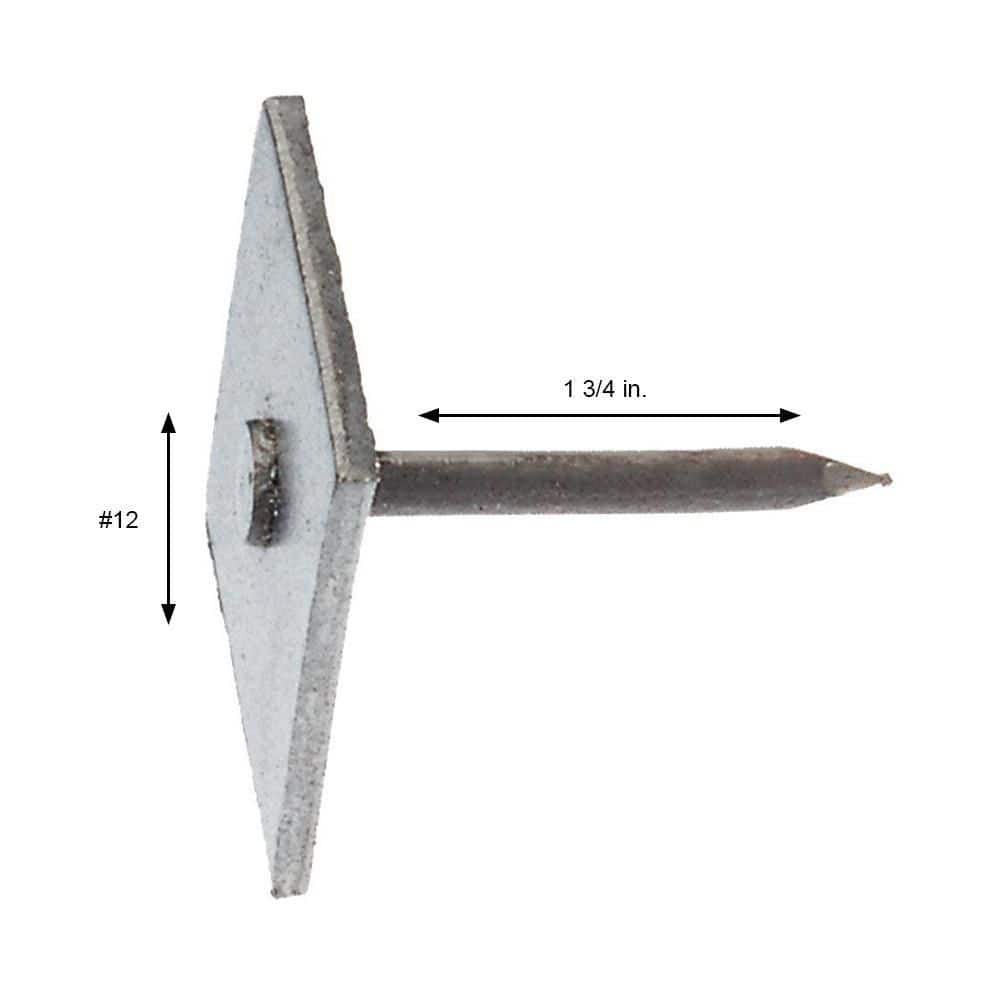 1-3/4 in. Square Head Cap Roofing Nails, 50 lb Box (SKU 15MISC134)