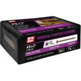 Grip-Rite #6 x 2 in. Phillips Bugle-Head Coarse Thread Gold Screws (1 lb. Pack)