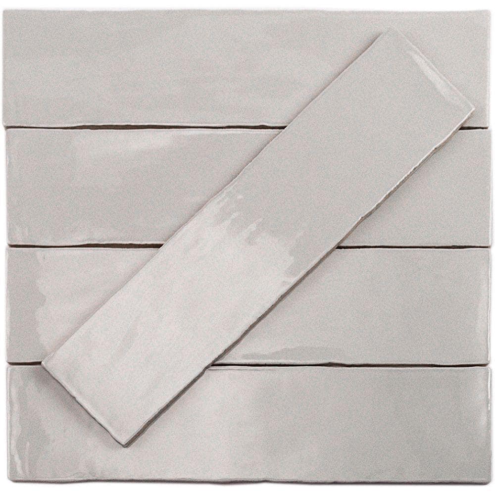 Ivy Hill Tile Catalina Gris 3 in. x 12 in. x 8 mm Polished Ceramic Subway Wall Tile (10.76 sq.ft./case)