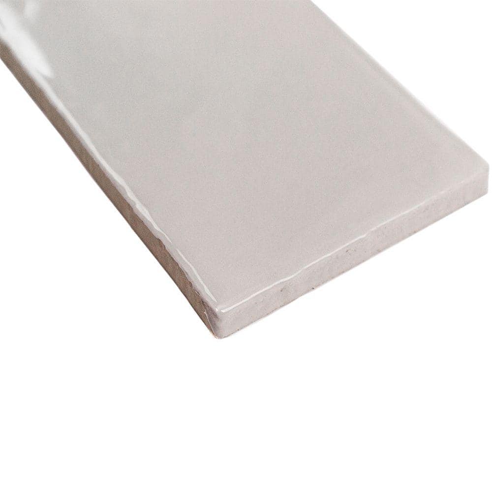 Ivy Hill Tile Catalina Gris 3 in. x 12 in. x 8 mm Polished Ceramic Subway Wall Tile (10.76 sq.ft./case)