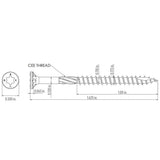GRK Fasteners #9 x 1-5/8 in. Torx Drive Bugle Head Deck Elite Wood Deck Screw (110-Pack)