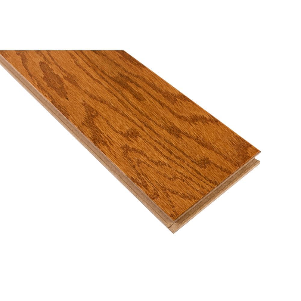 Bruce Turlington Gunstock Oak 3/8 in. T x 5 in W Click Lock Smooth Engineered Hardwood Flooring (22 sq.ft./ctn)