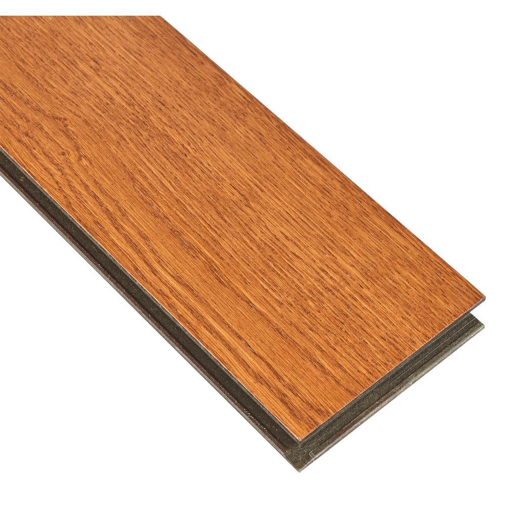 Bruce Hydropel Gunstock Oak 7/16 in. T x 5 in. W Waterproof Click Lock Engineered Hardwood Flooring (22.6 sq.ft./ctn)