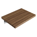 ANZZI Shoren 12.6 in. Teak Wall Mounted Shower Seat