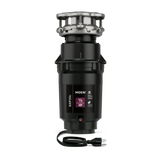 MOEN Lite Series 1/3 HP Continuous Feed Garbage Disposal with Stainless Steel Drain Stopper, GXP33C