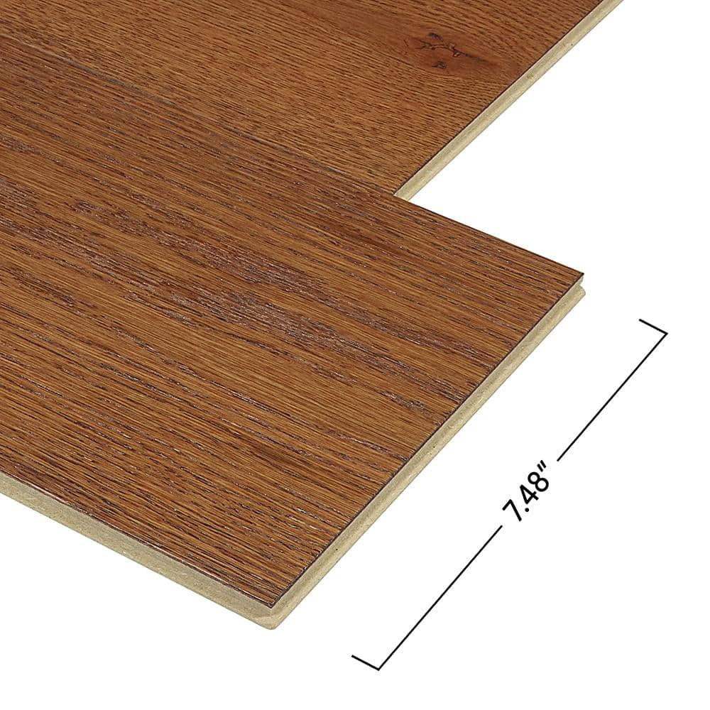 Pergo Defense+ Hales Oak 3/8 in. T x 7.5 in. W Click Lock Distressed Engineered Hardwood Flooring (1104.3 sq.ft./pallet)