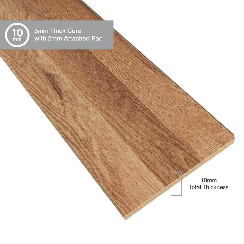 Pergo XP Haley Oak 10 mm T x 7.4 in. W Laminate Wood Flooring (19.63 sqft/case)