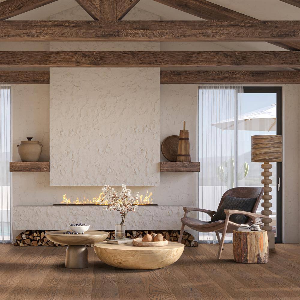 MSI Halliday Ridge White Oak XL 1/2 in. T x 7.48 in.W Tongue and Groove Engineered Hardwood Flooring(1398.96 sq. ft./pallet)