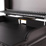 HALO Elite3B 28 in. 3-Burner 6 Zone Outdoor Propane Griddle in Black Flat Top Grill