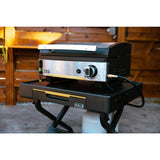 HALO Elite1B 21 in. 1-Burner Outdoor Propane Countertop Griddle in Black Flat Top Grill
