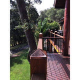 Protectyte 8 in. x 8 in. Hammered Copper Pyramid Slip Over Fence Post Cap