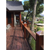 Protectyte 8 in. x 8 in. Hammered Copper Pyramid Slip Over Fence Post Cap