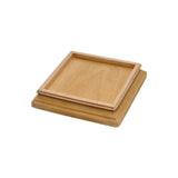 Protectyte Miterless 6 in. x 6 in. Mahogany Wood Flat Slip Over Fence Post Cap with Hammered Copper Pyramid