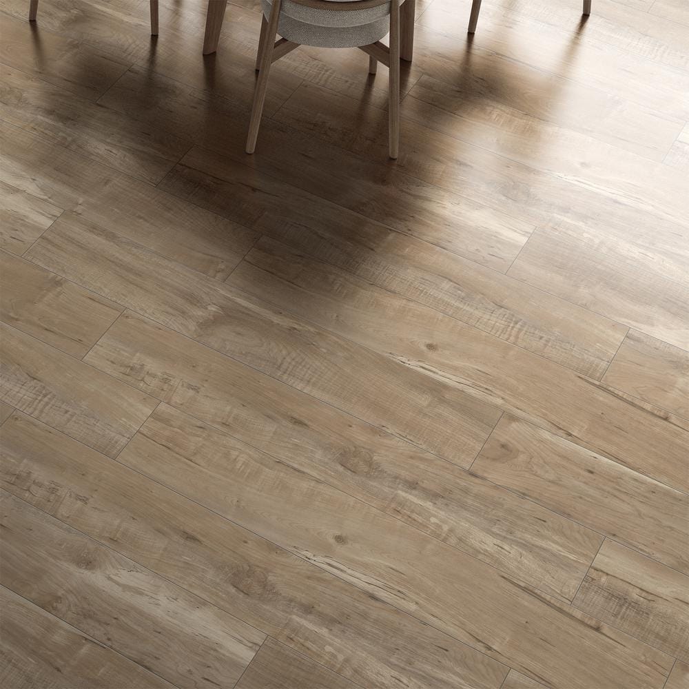 Krono Original Hampshire Spalted Maple 12 mm T x 8 in. W Waterproof Laminate Wood Flooring (15.9 sqft/case)