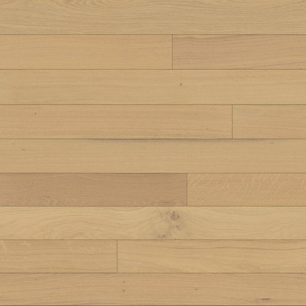 Bedrosians Del Mar French Oak Harbor 0.05 in. T x 5 in. W Click-Lock Wire Brushed Engineered Hardwood Flooring (30.68 sq. ft./ctn)