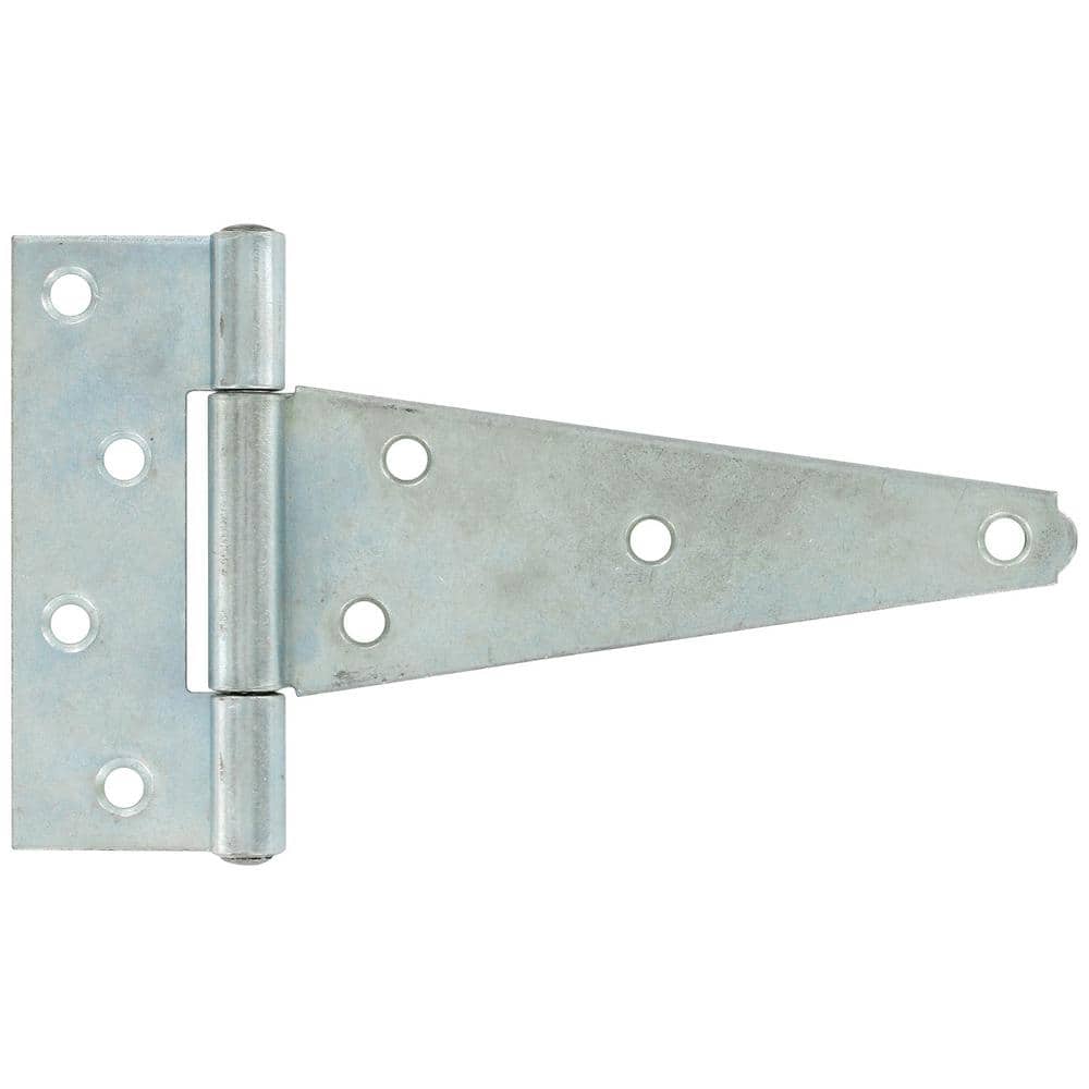 Hardware Essentials 8 in. Heavy T-Hinge in Zinc-Plated (5-Pack)