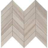 MSI Havenwood Dove Chevron 12 in. x 15 in. Matte Porcelain Mosaic Floor and Wall Tile (10 sq. ft./Case)