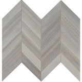 MSI Havenwood Platinum Chevron 12 in. x 15 in. Matte Porcelain Mosaic Floor and Wall Tile (10 sq. ft./Case)