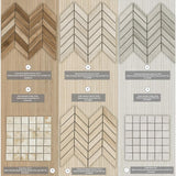 MSI Havenwood Platinum Chevron 12 in. x 15 in. Matte Porcelain Mosaic Floor and Wall Tile (10 sq. ft./Case)