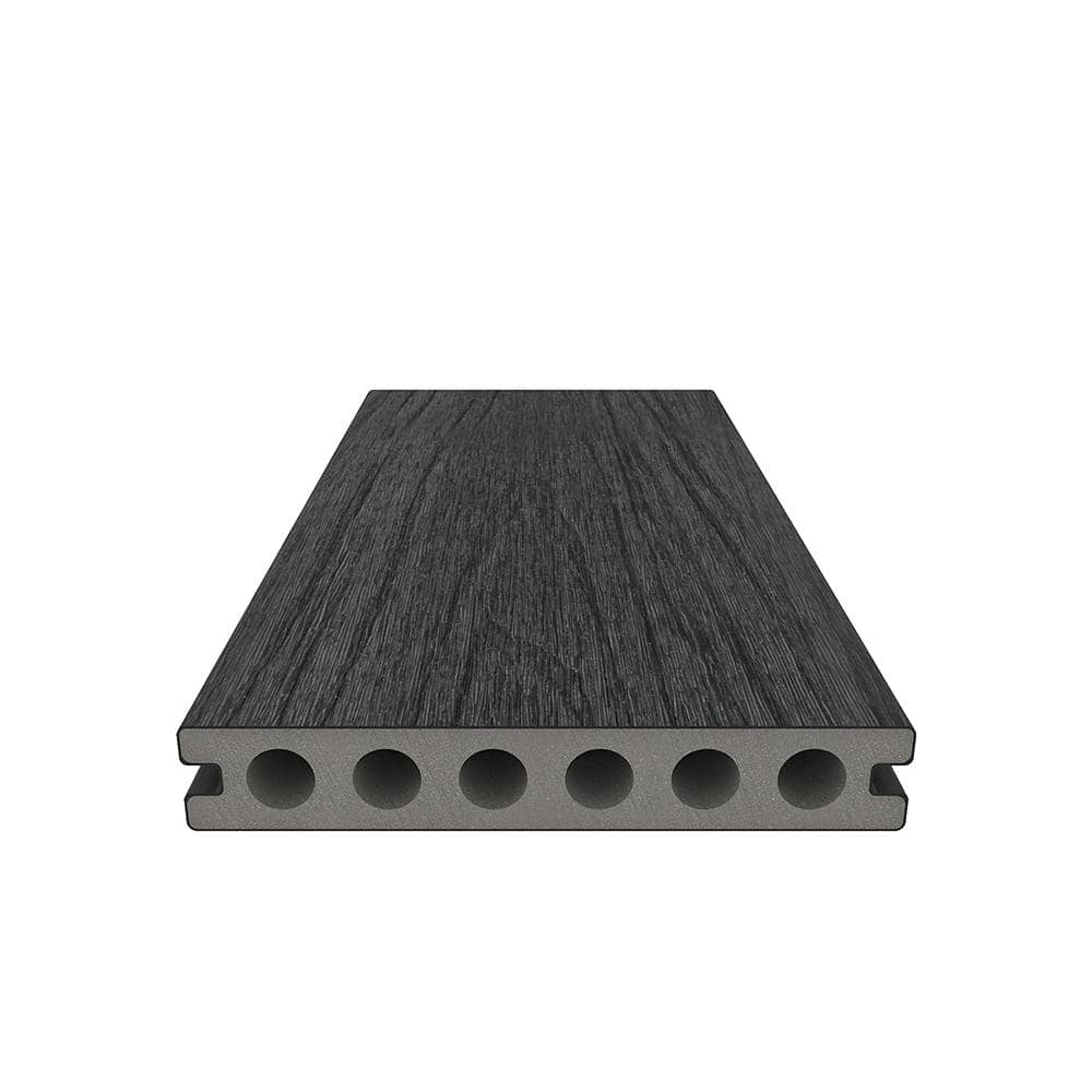 NewTechWood UltraShield Natural Voyager Hawaiian Charcoal Composite Decking Board