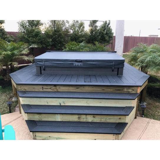 NewTechWood UltraShield Naturale Magellan Composite Decking Board in Hawaiian Charcoal (49-Pack)