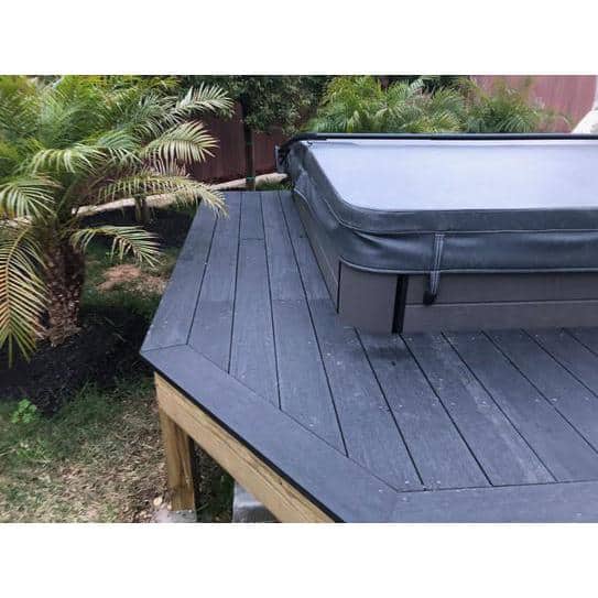 NewTechWood UltraShield Naturale Cortes 1 in. x 6 in. x 16 ft. Hawaiian Charcoal Solid Composite Decking Board (10-Pack)