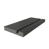 NewTechWood UltraShield Naturale Columbus 1 in. x 6 in. x 1 ft. Hawaiian Charcoal Composite Hybrid Deck Board Sample