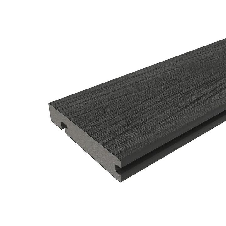 NewTechWood UltraShield Naturale Columbus 1 in. x 6 in. x 8 ft. Hawaiian Charcoal Hybrid Composite Decking Board