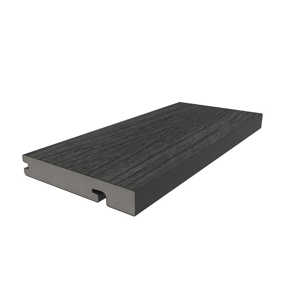 NewTechWood UltraShield Naturale Columbus 1 in. x 6 in. x 8 ft. Hawaiian Charcoal Hybrid Composite Decking Board