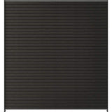 NewTechWood Ultra Easy Fencing 6 ft.Hx6 ft.W Hawaiian Charcoal Wood Plastic Composite Horizontal Fence Panel Section with Gray Frame
