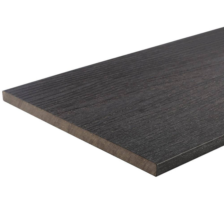 NewTechWood UltraShield 0.6 in. x 12 in. x 12 in. Hawaiian Charcoal Fascia Composite Decking Board Sample