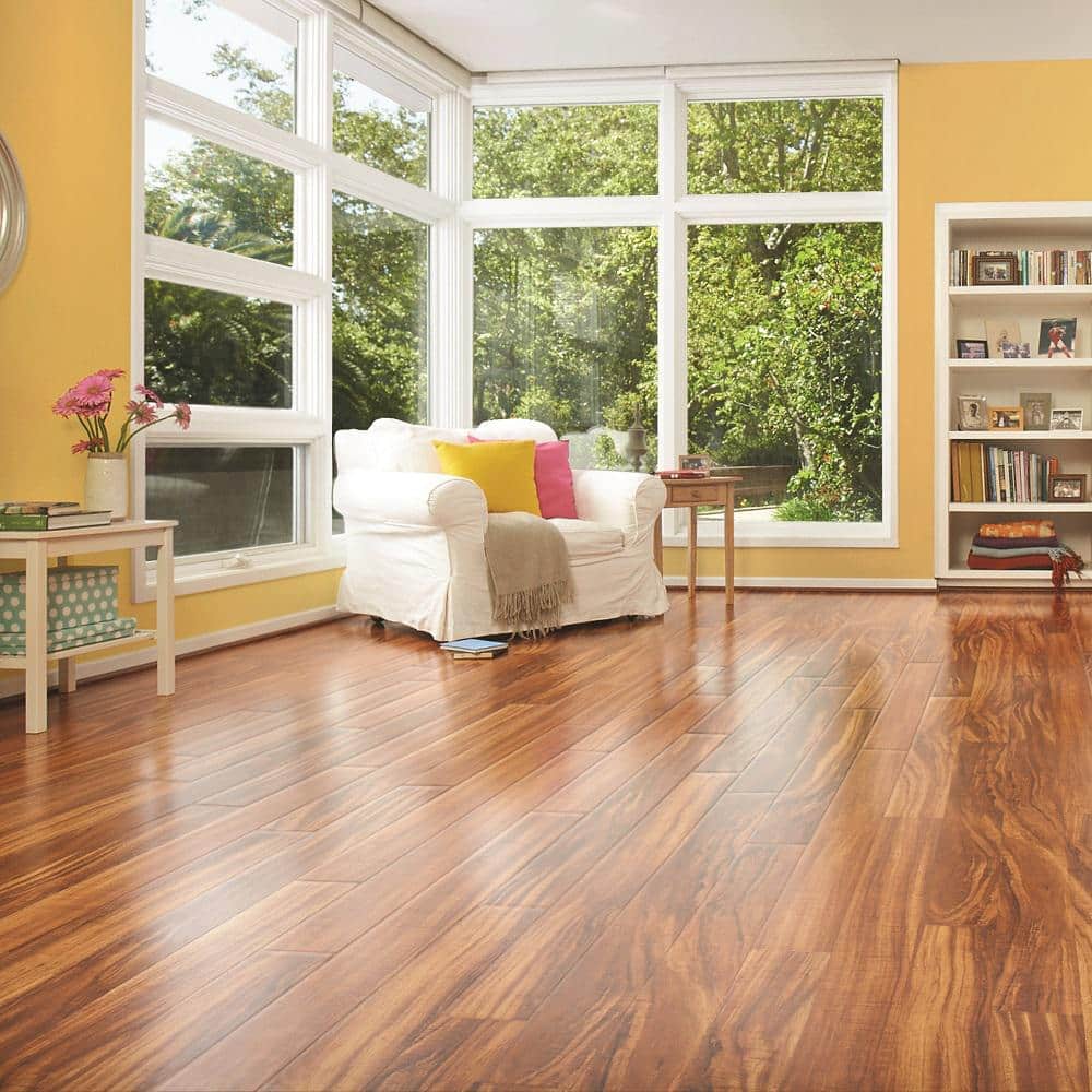 Pergo Outlast+ Hawaiian King Koa 12 mm T x 5.2 in. W Waterproof Laminate Wood Flooring (13.74 sqft/case)