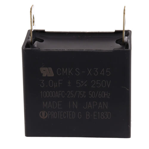 Carrier HC91PD001 capacitor - side view (Voltage: 250v; MFD: 3)