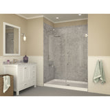 ANZZI Tier 36 in. x 60 in. Single Threshold Shower Base in Gloss White